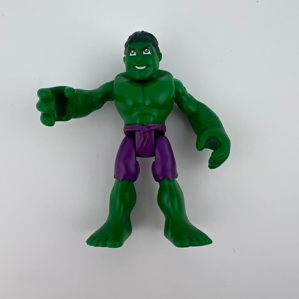 Playskool Imaginext Marvel Hulk Figure 2010 Green Purple Super Hero Toy